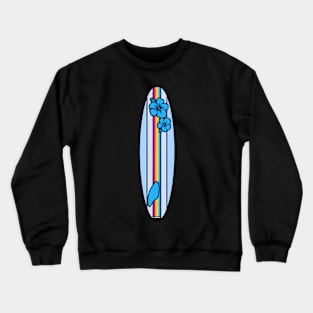 Pansexual Flag Surfboard - Blue Crewneck Sweatshirt